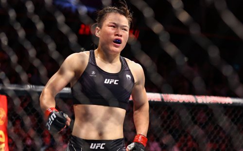 Who was the first fighter to defeat UFC strawweight champion Zhang ...