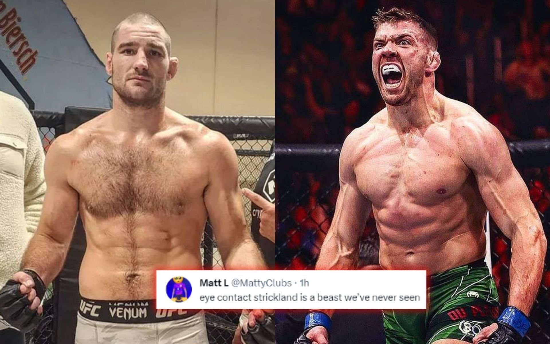 “We might see the first death in the UFC” - Fans react as Sean Strickland breaks face-off ritual following heated altercation with Dricus du Plessis