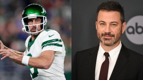 Aaron Rodgers' fans crucify Jimmy Kimmel over community college jokes on Jets QB: "So offended because he's guilty"