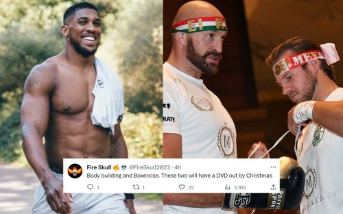 "Copying everything Fury does" - Anthony Joshua training with Tyson Fury's former coach invites innumerous trolls