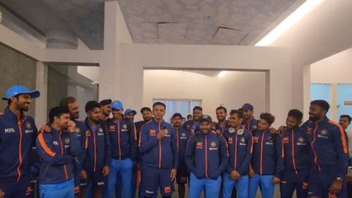 [WATCH] Indian Senior Men's team congratulate the U-19 girls on their historic World Cup win