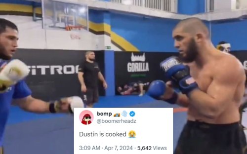 “Looks straight out of Arkham Asylum” - Fans fear for Islam Makhachev’s rumored next opponent as latest training footage hits the internet