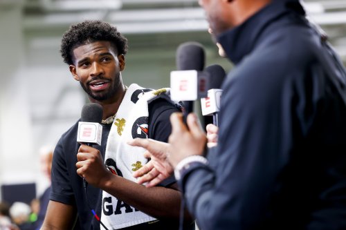 "There’s a reason Sanders didn’t want to attend draft in person": Fans go after Coach Prime's son Shedeur as Steelers pick Derrick Harmon in Round 1