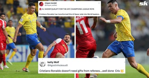 "Doesn't need gifts from referees" - Twitter explodes as Cristiano Ronaldo's Al-Nassr qualify for AFC Champions League knockouts