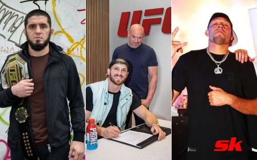 MMA News Roundup: Islam Makhachev unhappy with UFC, Logan Paul's Prime sponsorship details revealed, Nate Diaz calls veteran "dumbf*ck" over slap fighting opinion (February 3, 2023)