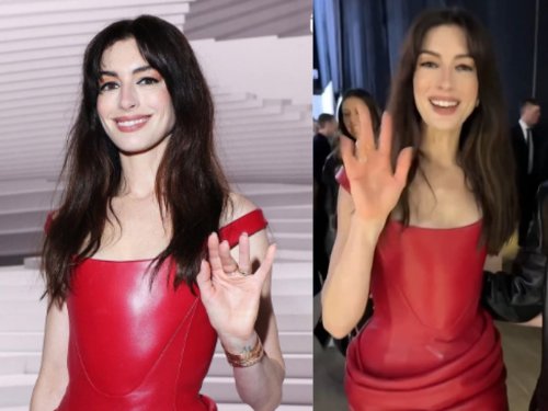 Anne Hathaway stuns fans with her look for Versace Milan Fashion Week show: “Princess”