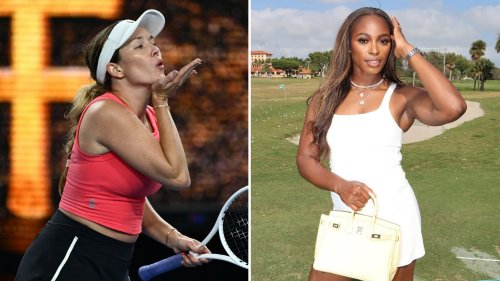 Danielle Collins enamored by Sloane Stephens as American oozes style in striking white golfing fit