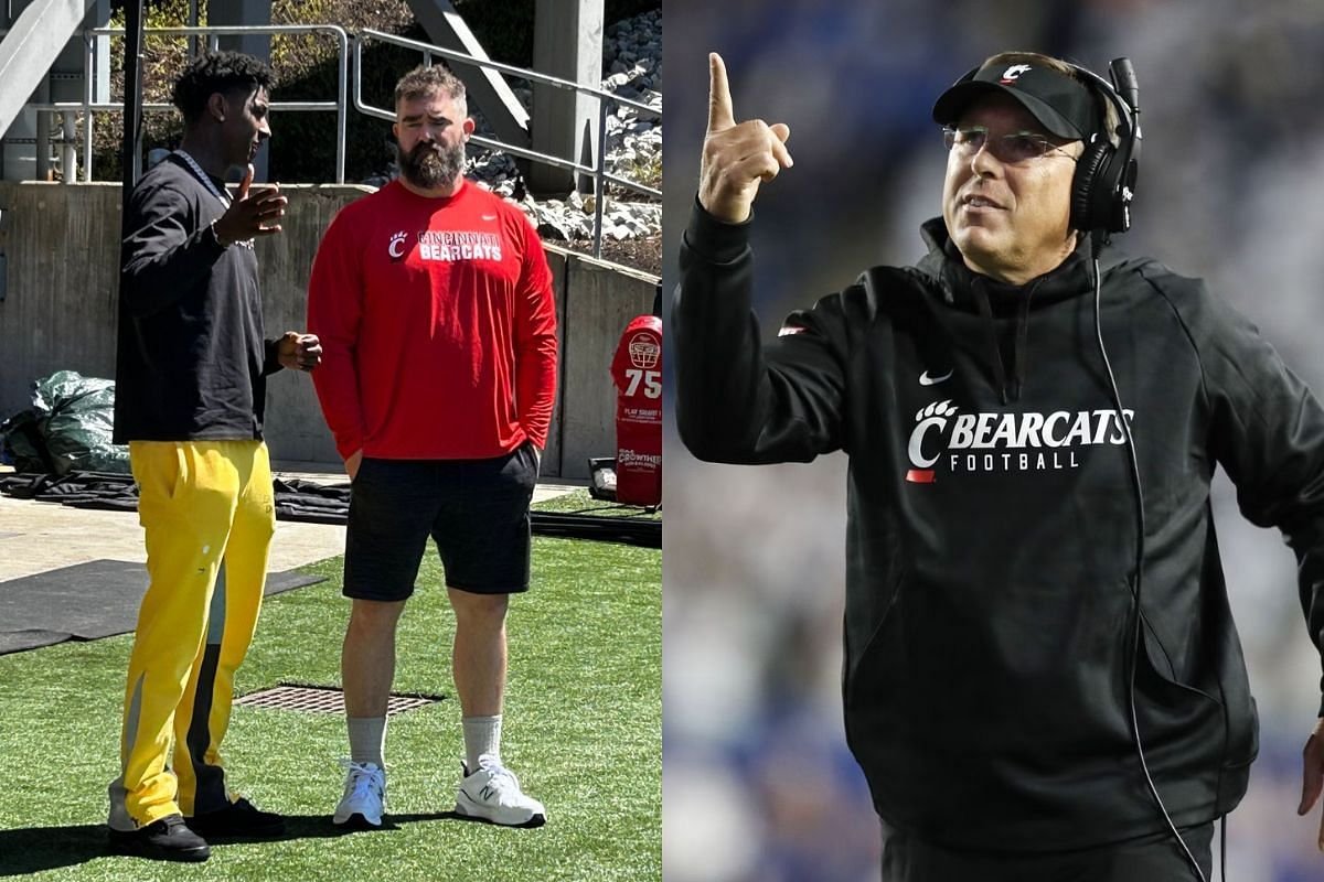 IN PHOTOS: Cincinnati alums Jason Kelce and Sauce Gardner back at alma mater for Bearcats' Spring Game showdown