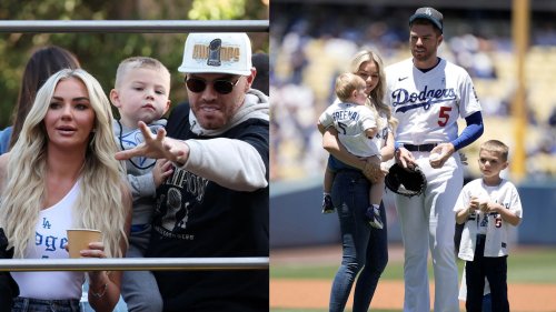 "How did she let Freddie Freeman out of the house?"; "Not a creative bone in his body" - Fans react as Dodgers star & wife Chelsea suit up for CMA Awards