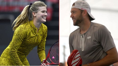 Eugenie Bouchard & new Phoenix teammate Jack Sock take pickleball into the skies with unexpected in-flight move
