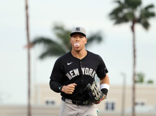 Aaron Judge steals the spotlight in white vest for new high-fashion fragrance campaign
