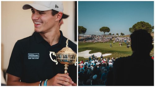 Lando Norris thanks sponsors for Ryder Cup action in Rome as he celebrates team Europe’s win