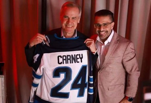 "Oilers curse lifted, Jets curse activated": Hockey fans react as Canada PM Mark Carney cheers for Winnipeg Jets with custom No. 24 jersey