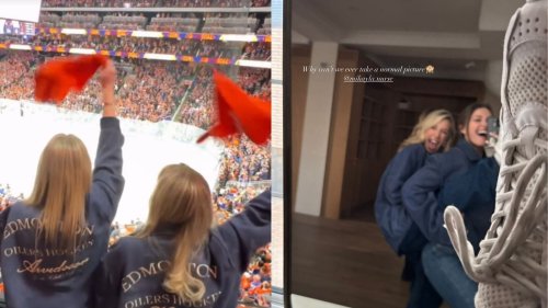 "Why can't we ever take a normal picture": Leon Draisaitl's fiancee Celeste shares candid moments with Darnell Nurse's wife Mikayla during Game 3