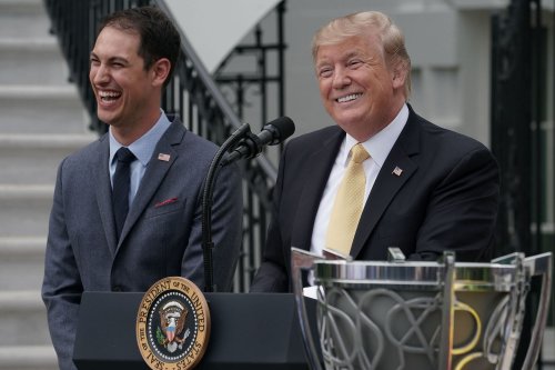 Joey Logano comes clean on the weird White House moment after Billionaire Donald Trump’s ‘grab whatever you want’ remark