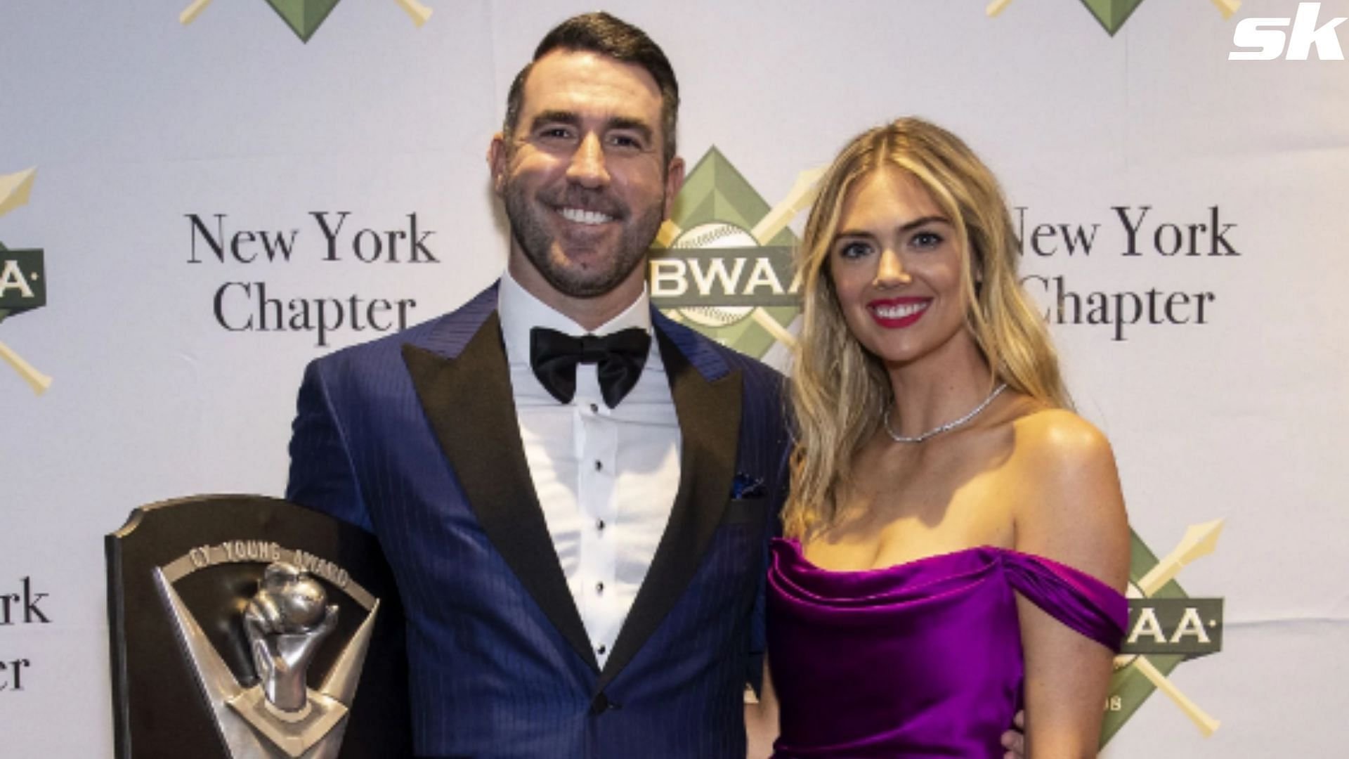 Kate Upton 'all dressed up' for hubby Justin Verlander's honor