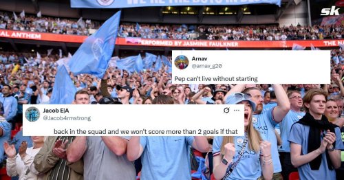 "Pep can't live without starting him", "We won't score more than 2 goals" - Manchester City fans react as 30-year-old star starts in Everton clash