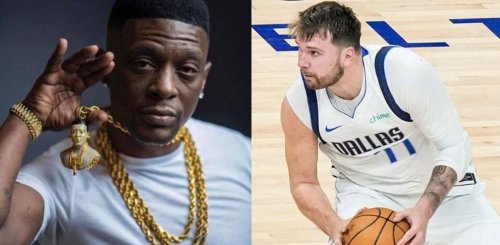 WATCH: Hawks superfan Boosie Badazz comically shouts out Luka Doncic for coincidental 73 fish-catch career high