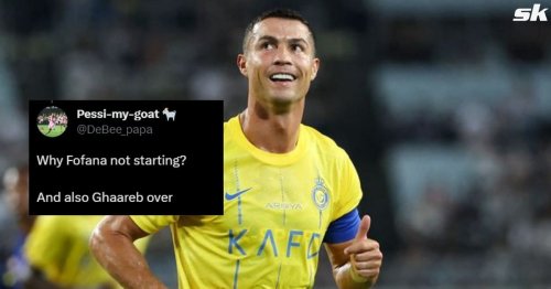 "Please play well", "Ghareeb is better" - Fans react as 29-year-old star starts alongside Cristiano Ronaldo in Al-Nassr's fixture against Al-Ahli