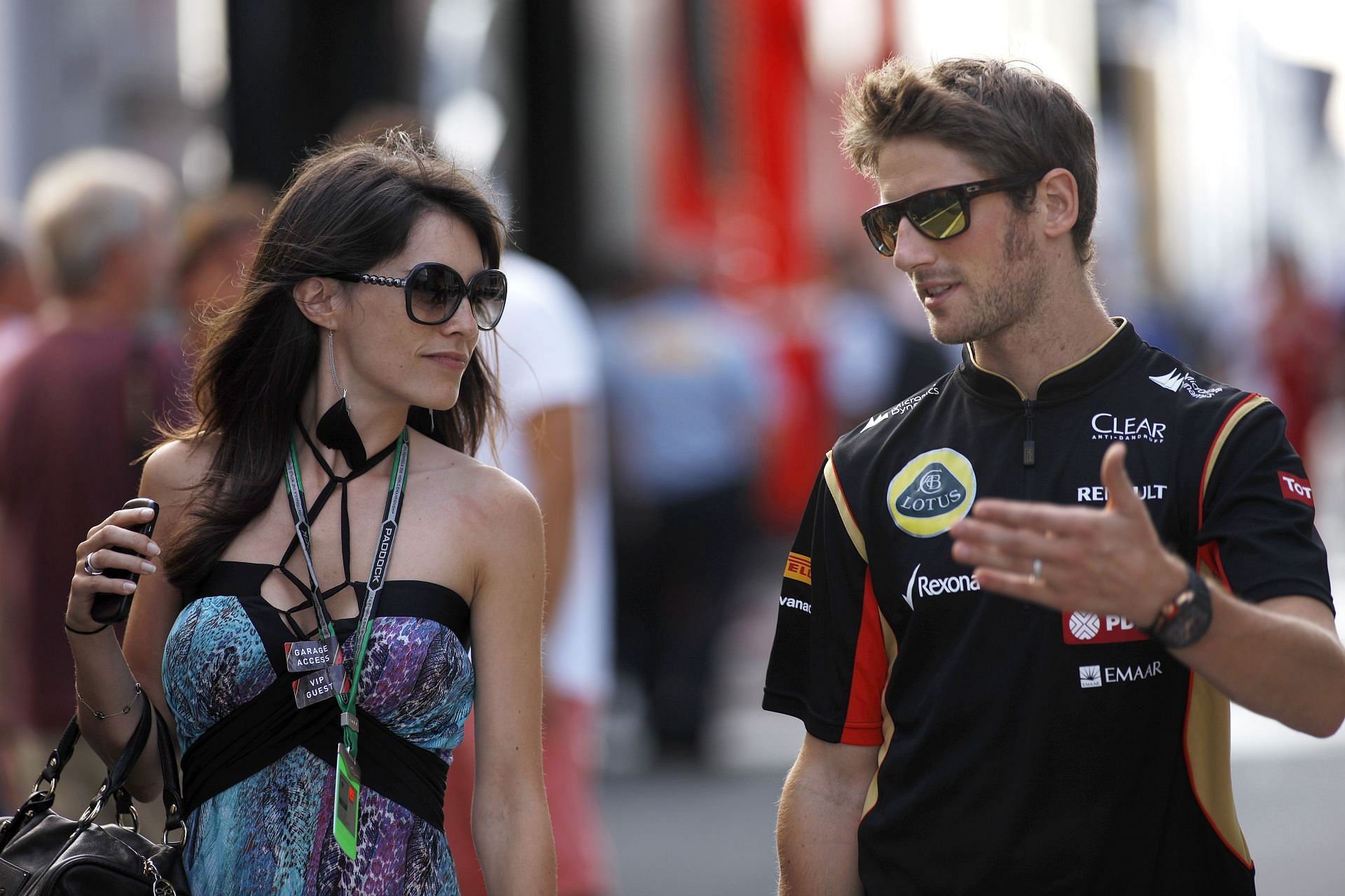 Romain Grosjean's wife Marion references his fireball F1 crash to joke ...