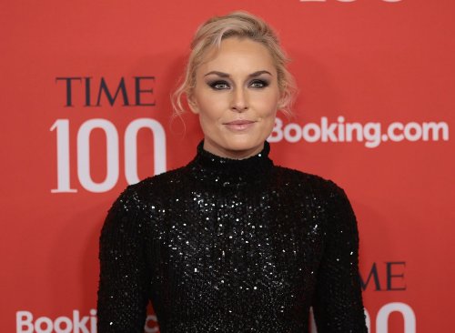 Lindsey Vonn turns heads in black dress at Time 100 gala as she celebrates close friend's achievement