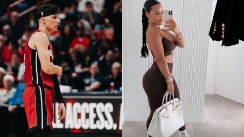 Tyler Herro’s baby mama Katya Elise Henry pairs $20,500 Hermes bag with workout fit