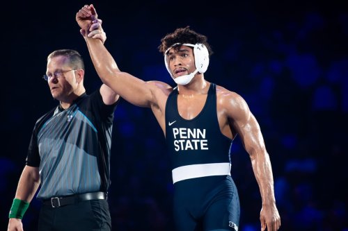 Penn State star Carter Starocci, Gable Stevenson speak out on Donald Trump appearing at 2025 NCAA wrestling championships