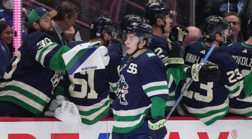 Amidst his offensive success, Canucks' Kuzmenko learning to adjust defensive play