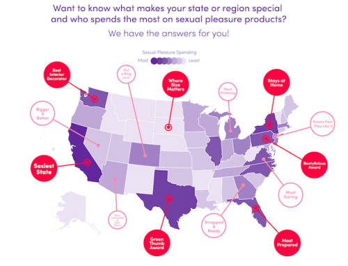 Lovehoney’s 2023 Sex Map Tells Us What Americans Really Want (and Toys You’ll Really Want)