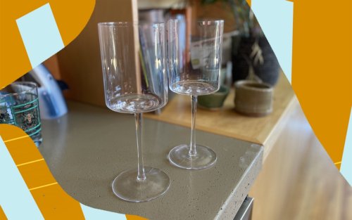 These $8 Square Wine Glasses Are a Perfect Dupe of the Viral Crate & Barrel Drinkware