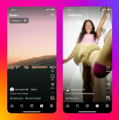 Instagram Introduces Following Feed for Reels