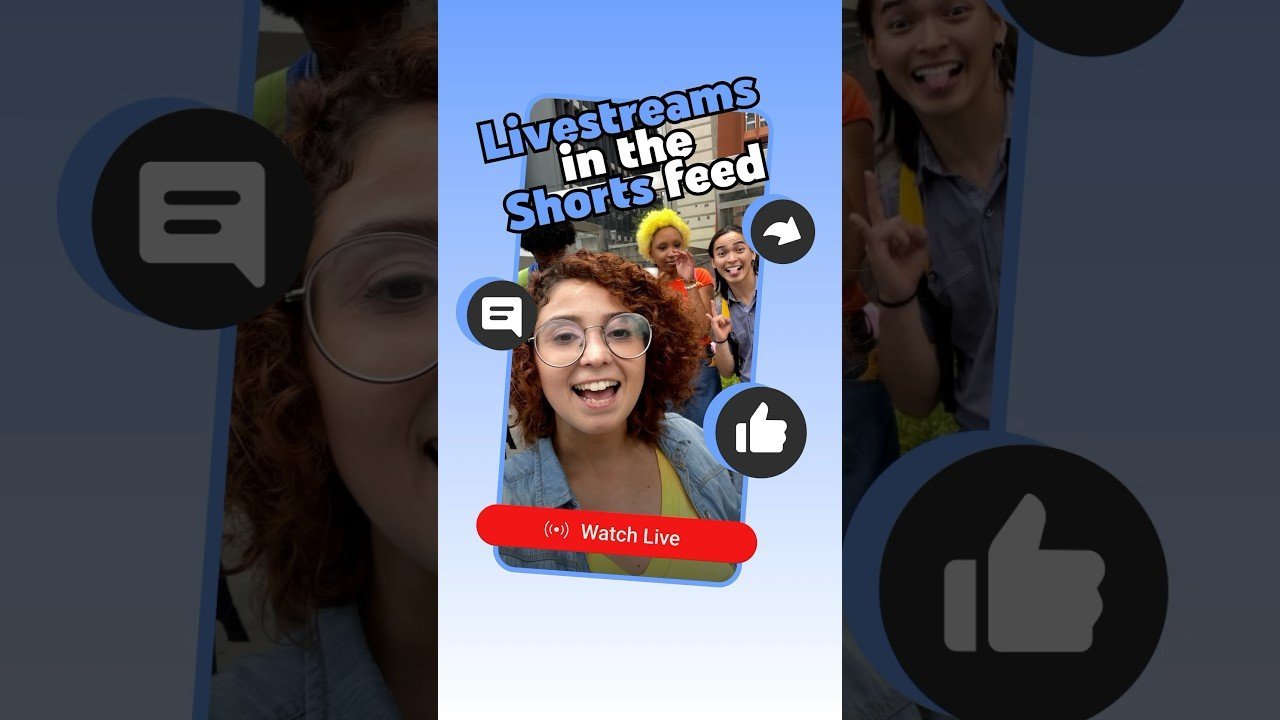 YouTube Now Displays Live Streams in The Shorts Feeds