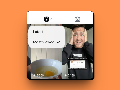 Instagram Is Testing “Latest” and “Most Viewed” Filters for Reels
