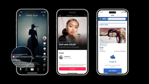 TikTok Partners with Ticketing Company AXS to Enable Artists to Add Links to Upcoming Concerts in Their Videos