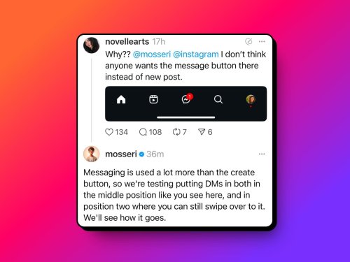 Instagram Tests Replacing the Create Button With Direct Messages as Users Gravitate Toward Messaging