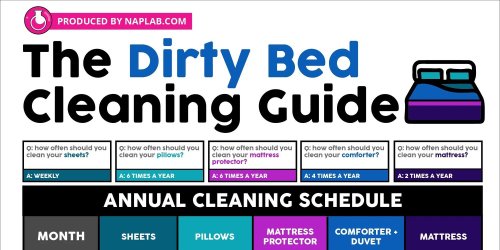 The Dirty Bed Cleaning Guide — Cool Infographics