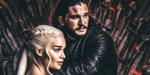 Game Of Thrones Art Imagines Happier Ending For Jon & Dany After Tragic ...