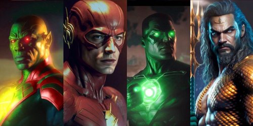 The DCU Justice League Lineup Reimagined In Stunning AI Art Portraits