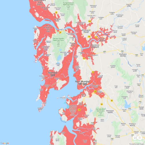 Sea level rise and coastal flood risk maps -- a global screening tool by Climate Central