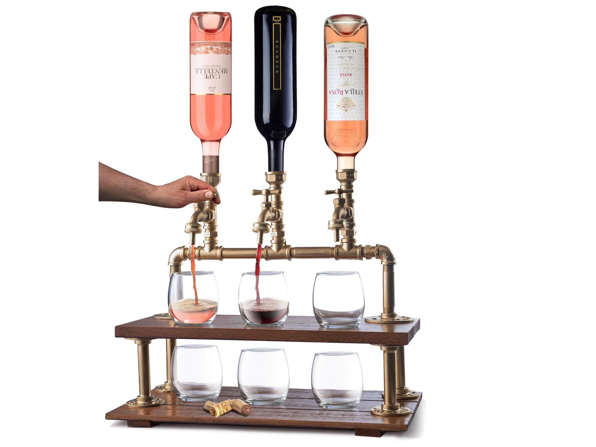 Handcrafted Wine and Liquor Dispenser