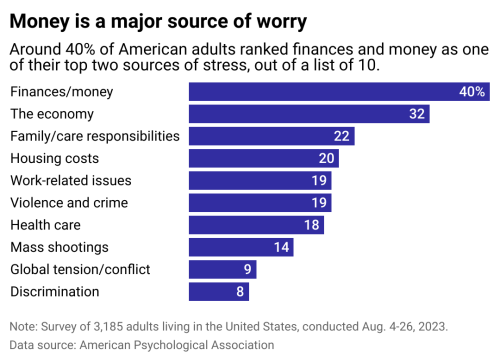 These were the biggest sources of stress for Americans last year