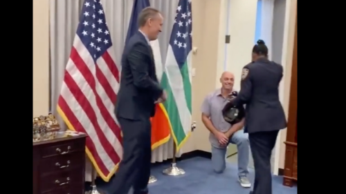Expecting An Award From the Police Commissioner, NYPD Officer Gets Marriage Proposal Instead