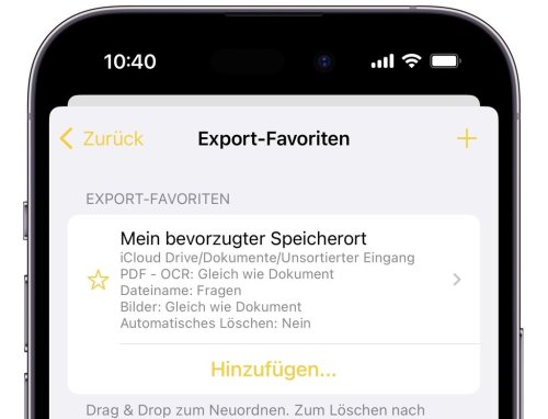 QuickScan 7.1 für iOS: Kostenlose Scanner-App mit OCR-Funktion legt bei der Exportfunktion nach