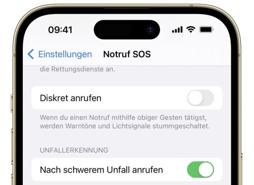 Notruf SOS auf dem iPhone: Anruf kann auch diskret erfolgen