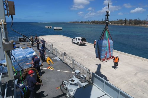 Tonga volcano: Royal Navy vessel arrives in country carrying UK aid