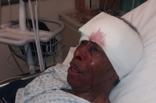 Officer accused of punching pensioner, 70, during arrest over broken taillight