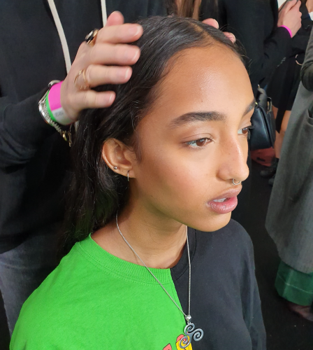 Backstage at Beckham: the autumn/winter VB aesthetic is all about individuality and enhancing natural beauty