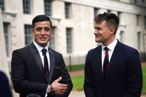 British and Afghan army officers reunited at Kabul airport in chance meeting