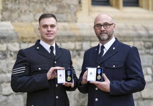 Officers honoured for efforts to save five killed in Leicester helicopter crash