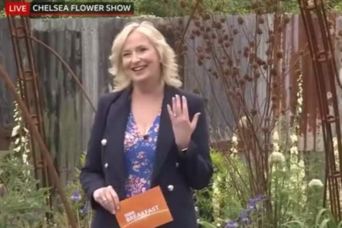 BBC Breakfast weather presenter Carol Kirkwood confirms engagement live on air